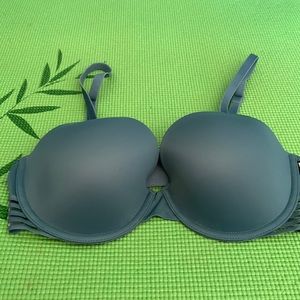 Victoria’s Secret PINK teal blue bra.